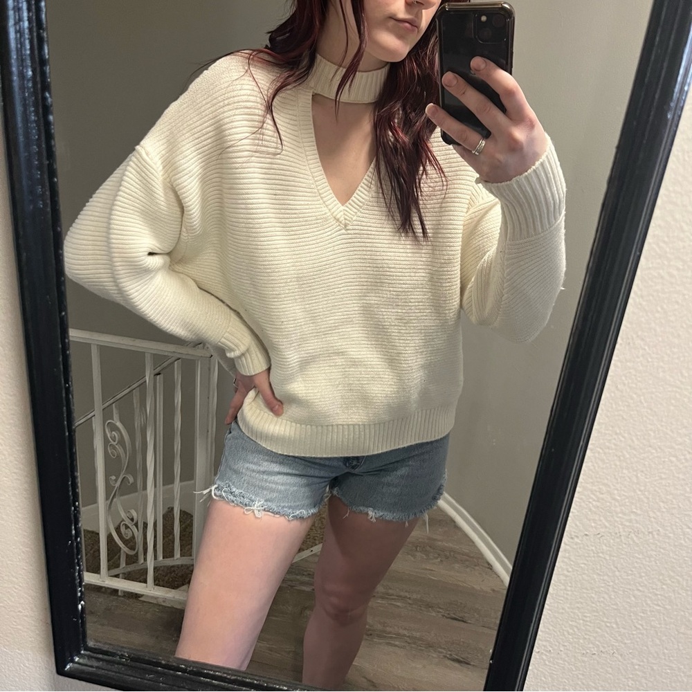 Zara Cream Oversized Sweater